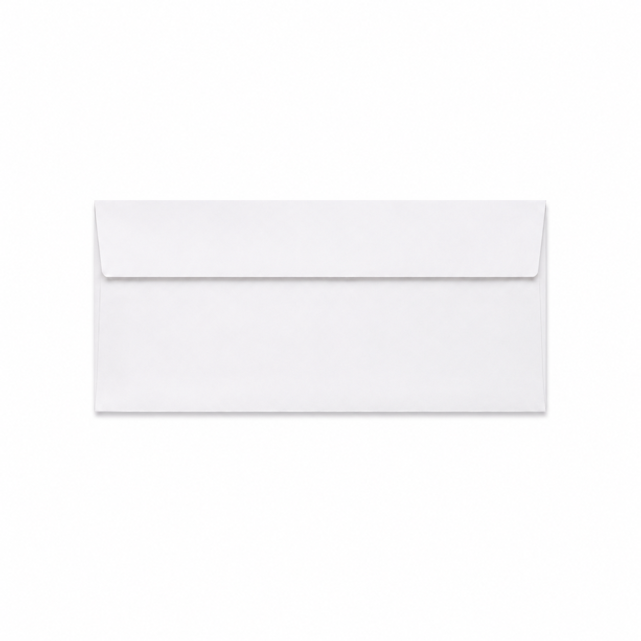 White envelope on a white background