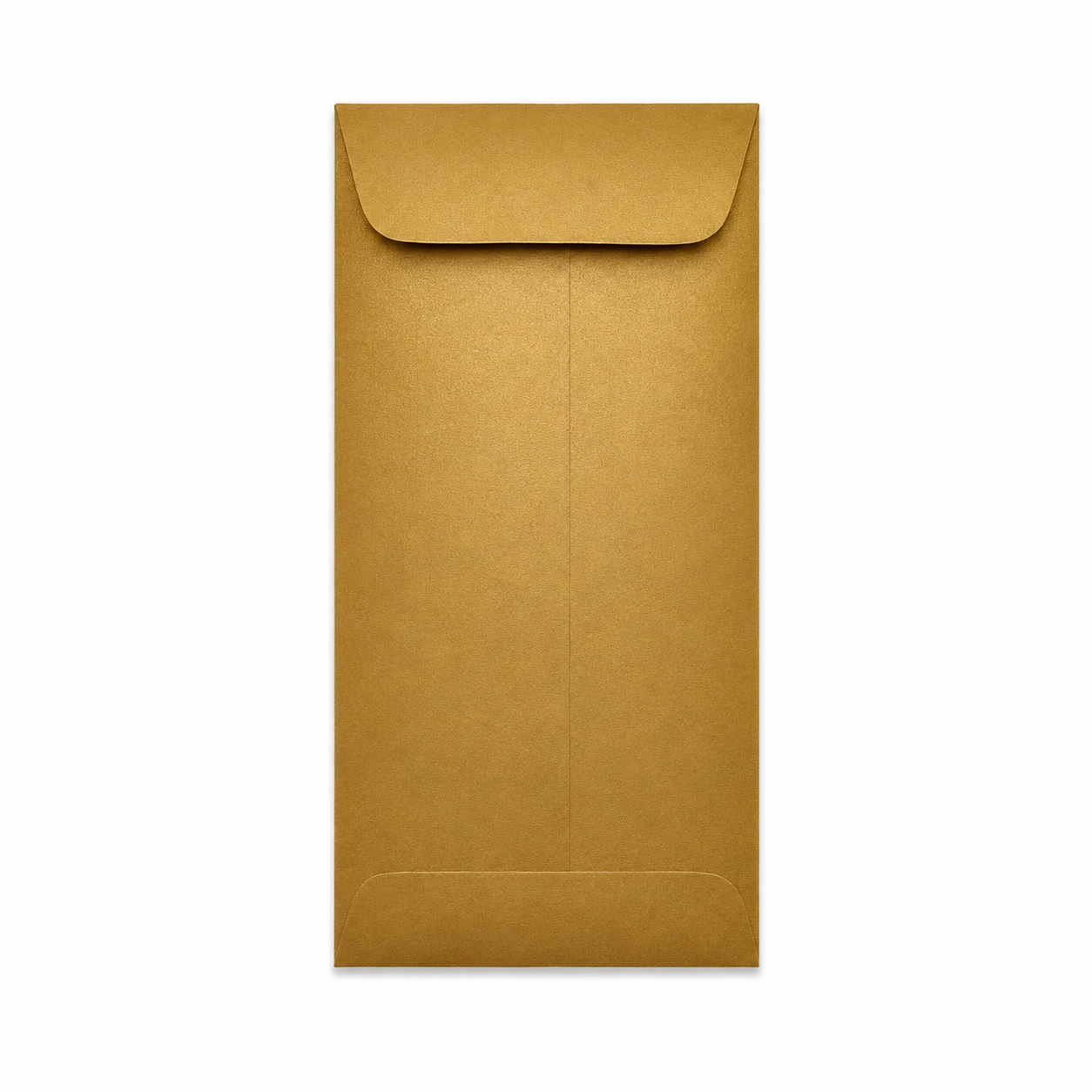 Gold #10 envelope on a white background