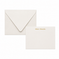 White envelope and paper with 'personalized' text on a white background