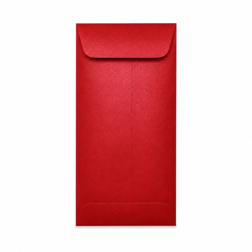 Red #10 
envelope on a white background